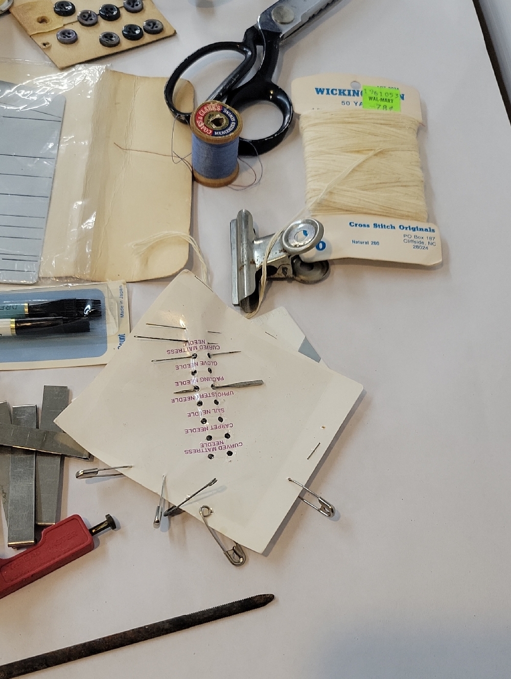 Sewing Notions Lot with Thread Spools & Scissors - Multi - Picture 3 of 17